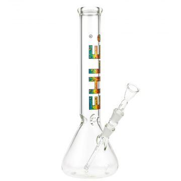 EHLE. Big Brother Beaker Base Ice Bong | 35 cm | 14.5mm | Multi Color - Side View 1