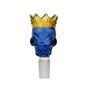 Skull King Herb Bowl | 18.8 mm - Blue front view 