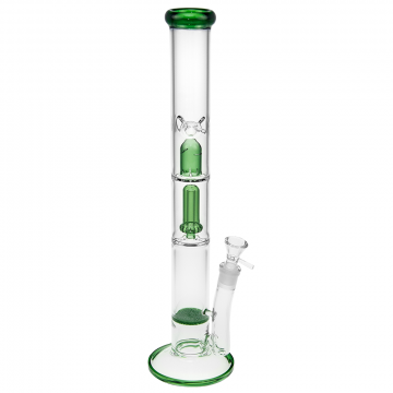 Black Leaf - Multi-Level Glass Ice Bong - UFO Percolator & Fritted Disc