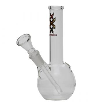 Amsterdam Rasta Triple-X Bubble Base Glass Mini Bong