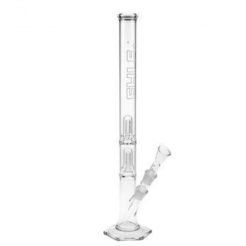 EHLE. glass Double Dome Perc Bong with Hexagonal Foot - Side view 1