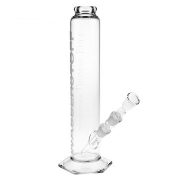 EHLE. glass Wasserstoff Bong with Hexagonal Foot - Side view 1