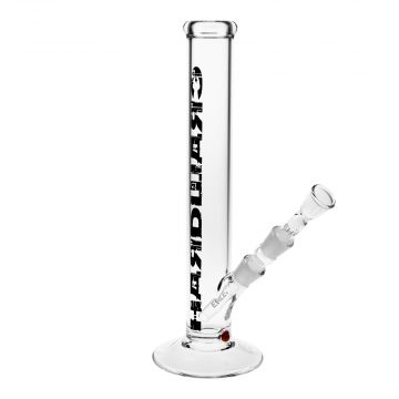 EHLE. glass Hardware #1 Straight Bong with Round Foot 18.8 mm - Side view 1