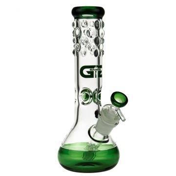 Grace Glass Beaker Ice Bong | green - Side view 1