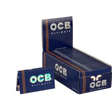 OCB Single Wide Double Window Ultimate Rolling Papers | Box