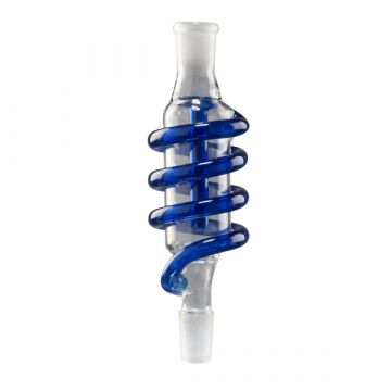 Frost - Glass Spiral Perc Precooler - Blue