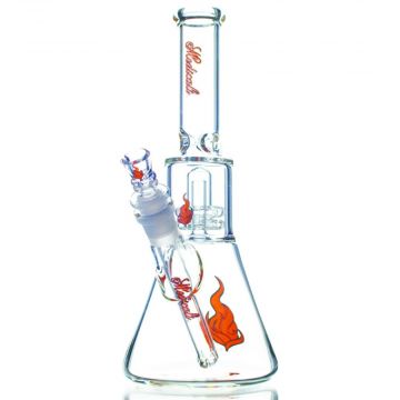 Medicali Glass Showerhead Perc Beaker Ice Bong | 10 Inch