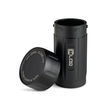 Canniloq Transcend Aluminum 120 CC Storage Canister | Onyx Black