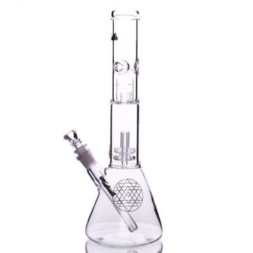 Medicali Glass Beaker Ice Bong with Showerhead Perc | 14 Inch