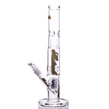 Medicali Glass Straight Ice Bong with Showerhead Perc  | 14 Inch