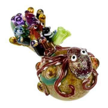 Empire Glassworks Finding Kraken Spoon Pipe - Side View 1