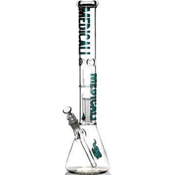 Medicali Glass 8- Arm Tree Perc Beaker Ice Bong | 18 Inch