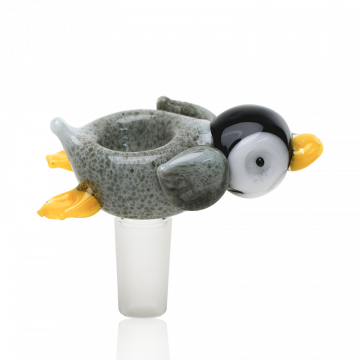 Empire Glassworks Penguin Paulie Glass Bowl | 14.5mm | side view