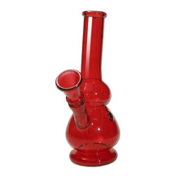 Glass Red Mini Bong