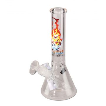 Black Leaf Ice vs. Fire Throne of Bongs Ice Bong | 9.8 Inch | Side view