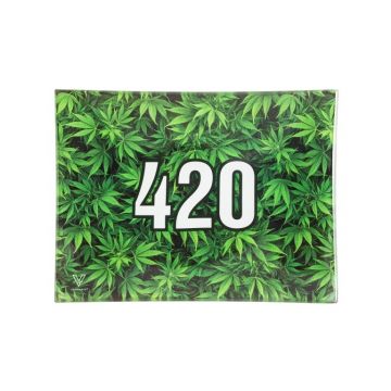V Syndicate Glass Rolling Tray 420 | Small