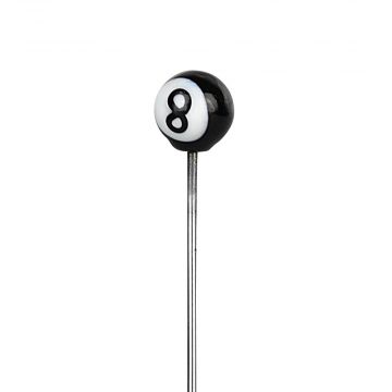 Themed Glass Poker & Dabber Tool | 8 Ball