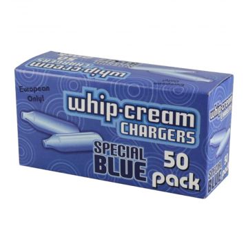 Special Blue Cream Chargers - 50 Pack