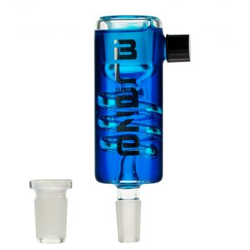 Blaze Glass Spiral Pre-cooler with Cooling Liquid | Blue - Adapter Included 