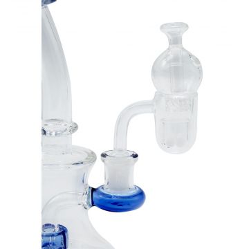 Ice Set Concave Flat Top Full Quartz Banger + Carb Set | View 1