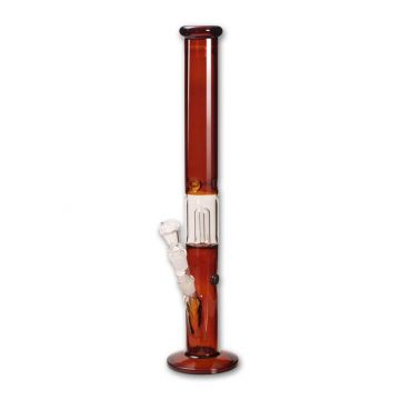 Black Leaf - Dome Percolator Ice Bong - Amber