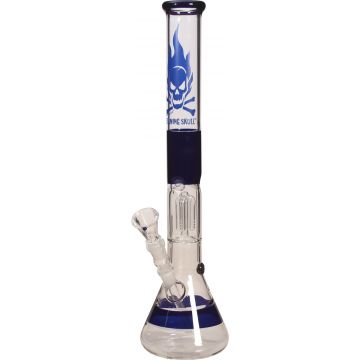 Percolator Bong Ice  - 'Black Leaf' blue - Beaker Base