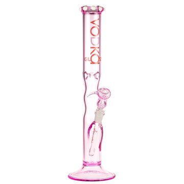 Vodka Glass Slim Jane Straight Ice Bong | Pink