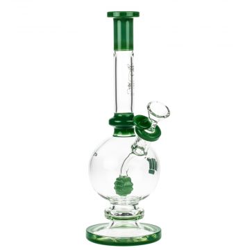 Snoop Dogg Pounds ATL Bubble Base Bong with Pendant Perc | Milky Jade - Side View 1