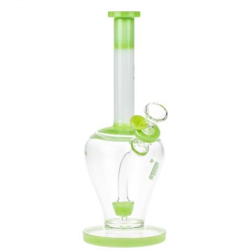 Snoop Dogg Pounds JFK Bubble Base Bong with Showerhead Perc | Green - Side View 1