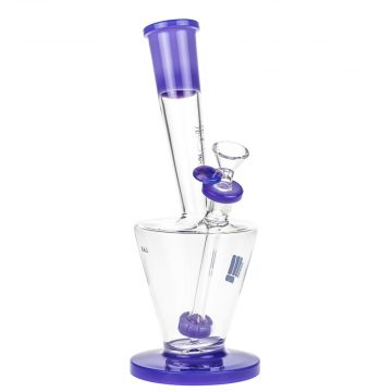 Snoop Dogg Pounds LAX Beaker Bong with Showerhead Perc | Purple - Side View 1