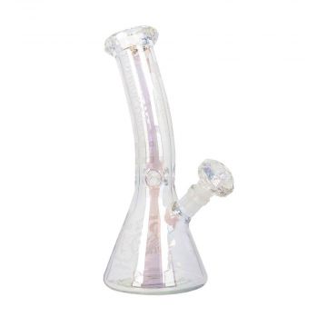 Snoop Dogg Pounds 25th Anniversary Doggystyle  Beaker Ice Bong  | Iridescent - Side View 1