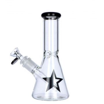 Famous X 8 Inch Beaker Bong With Bowl & Downstem | side view 1