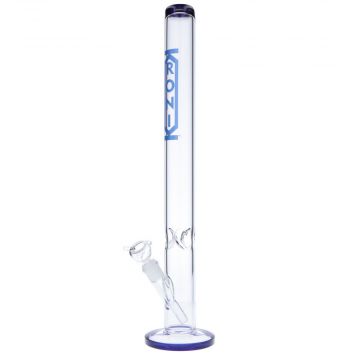 Kronik Straight Tube Ice Bong | 22 Inch | Blue | Side view 1