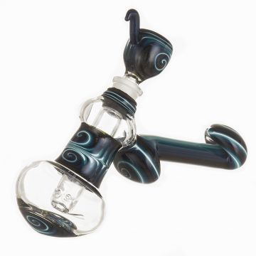 Glass Bubbler Inside-Out with Reversal and Switchback Sections