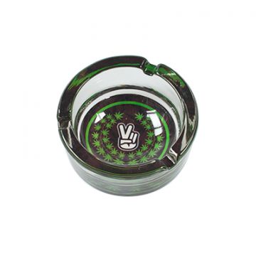 Glass Ashtray - Peace