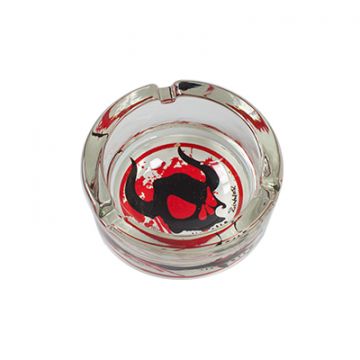 Glass Ashtray - "Sinner" - Demon Skull