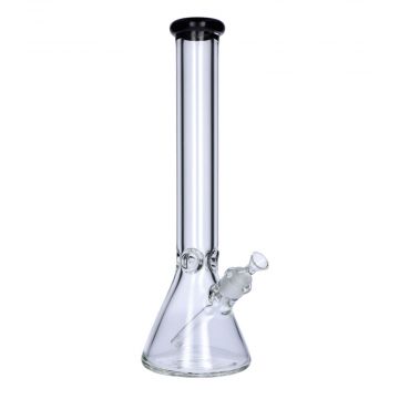 Glass Beaker Base Ice Bong | 9mm | 15.5 Inches |  side view 1