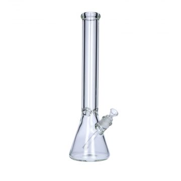 Glass Beaker Base Ice Bong | 17.7 Inches | side view 1