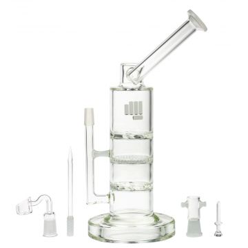 Snoop Dogg Pounds Battleship Herb and Concentrate Bong | White - Complete Set