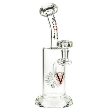 Vodka Glass Diamond Rose Bong with Sphere Perc - Side View 1