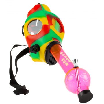 The Beach Bum Gas Mask Bong with Acrylic Tube - Assembled