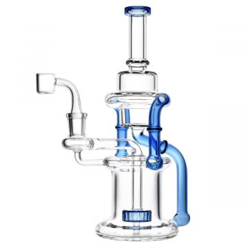 The Double-cycler Dual Chamber Recycler with Showerhead Perc | Side View 1
