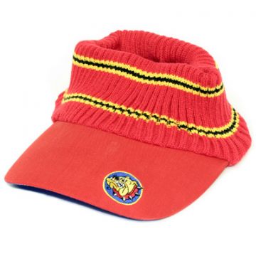 The Bulldog Amsterdam - Red Knit Visor Cap