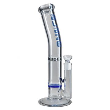 Blaze Glass - Stemless Layback Disc Perc Bong - Blue