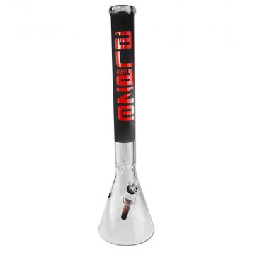 Blaze Glass Straight Ice Bong | 21.5 Inch | Front view