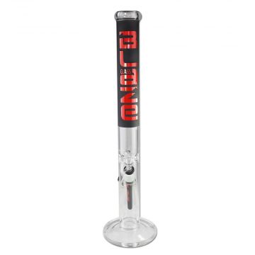 Blaze Glass Straight Cylinder Ice Bong | 21.5 Inch | Front View