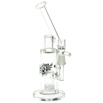 Black Leaf - Bird Cage Glass Bong with Cage Percolator - Sidecar Tube 