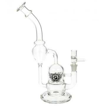 Black Leaf - Bird Cage Glass Recycler Bong with Cage Percolator 