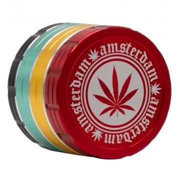 Grace Glass Amsterdam 4-Part Rasta Herb Grinder