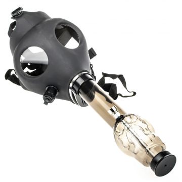 Gas Mask Bong with Acrylic Tube | Skull - With Mask 